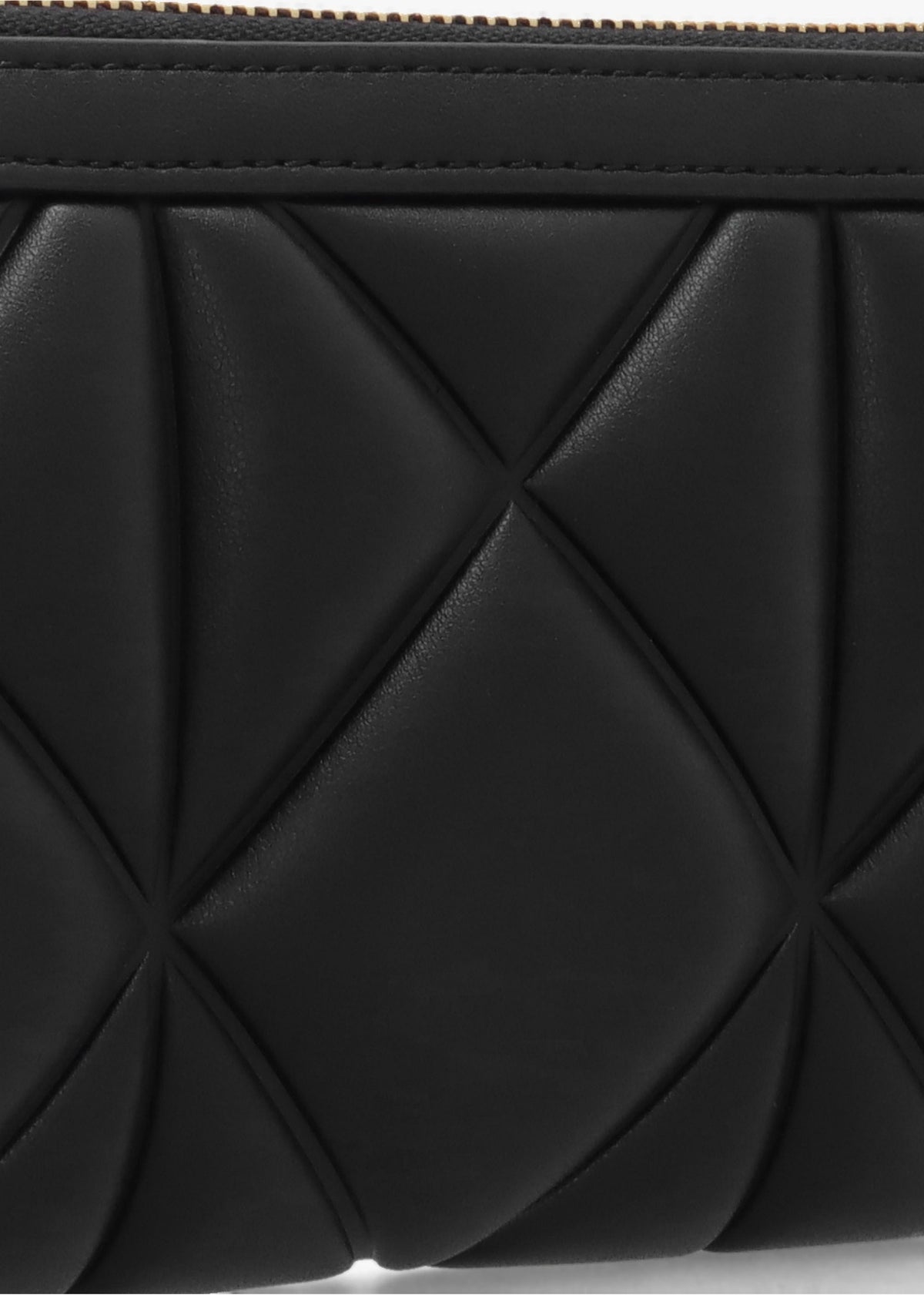 Large Heart Logo Quilted Pillow Nero Purse
