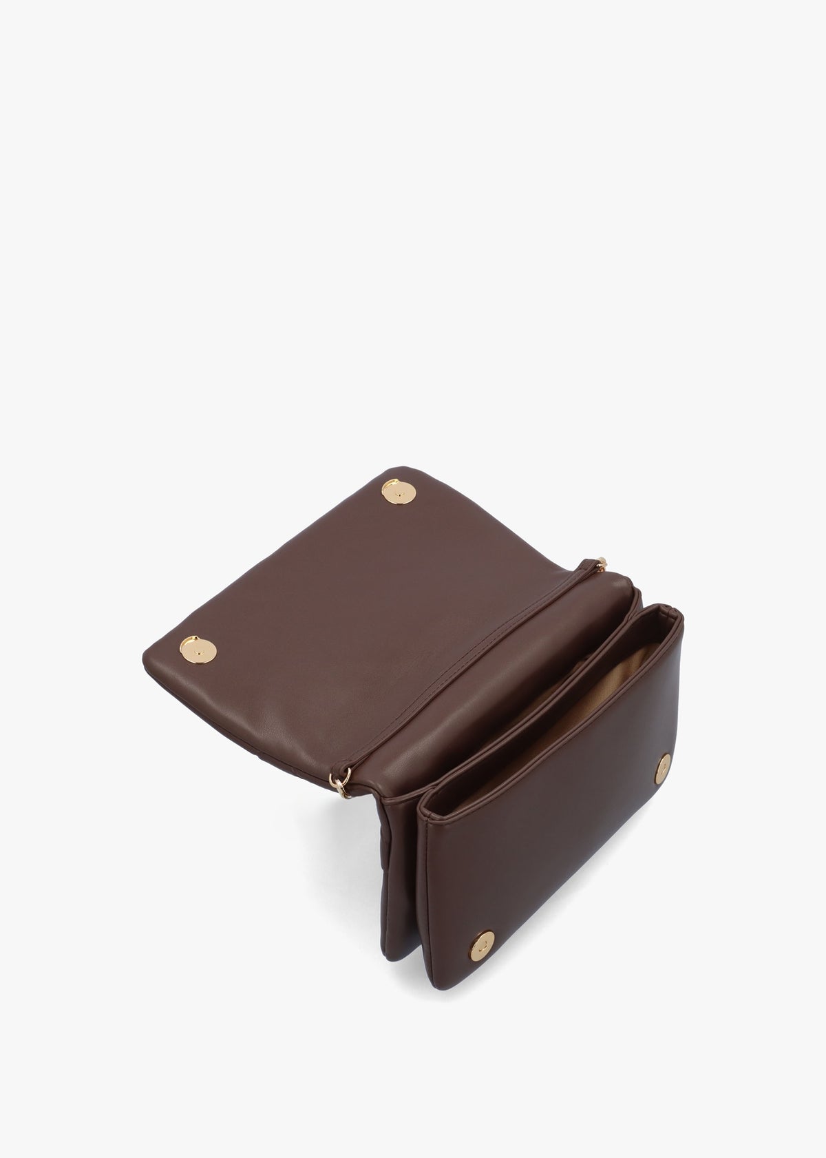 Heart Logo Quilted Pillow Cioccolato Cross-Body Bag
