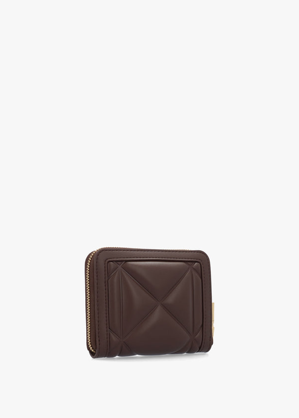 Heart Logo Quilted Pillow Cioccolato Purse
