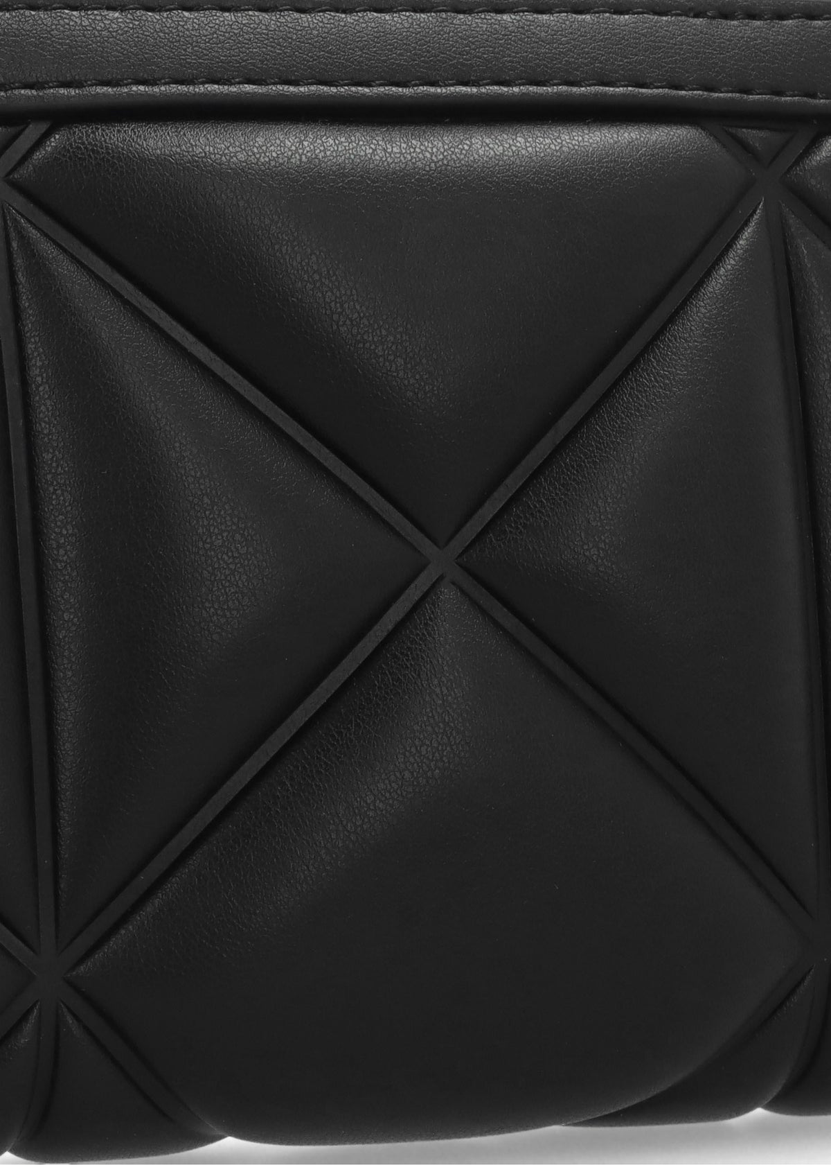 Heart Logo Quilted Pillow Nero Purse