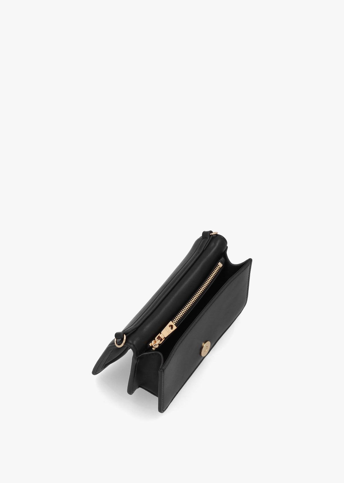 Mini Heart Logo Quilted Pillow Nero Cross-Body Bag