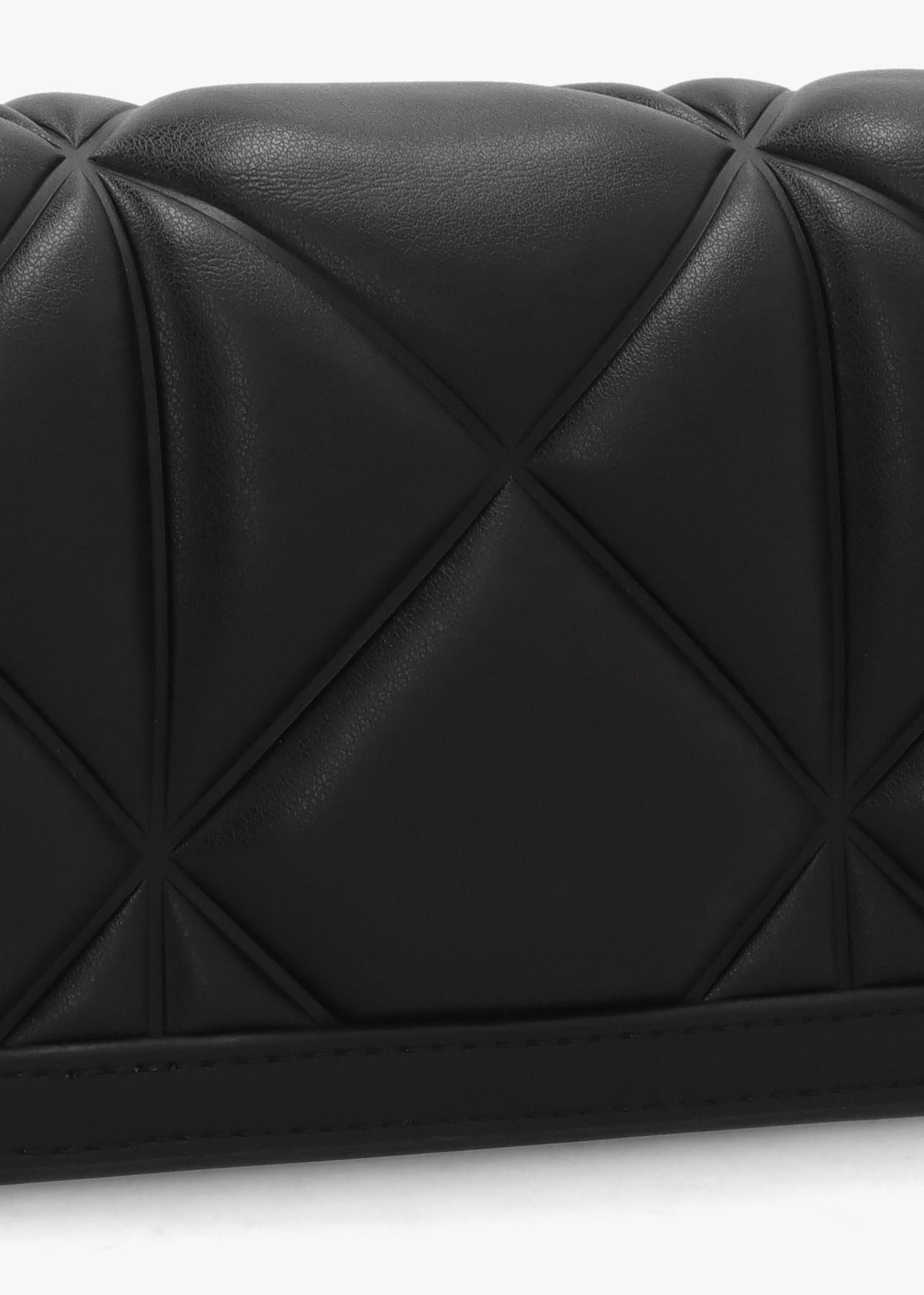 Mini Heart Logo Quilted Pillow Nero Cross-Body Bag