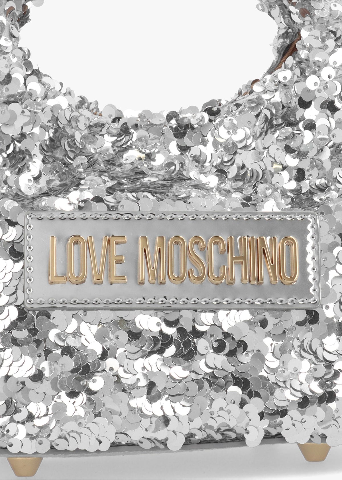 Sequin Argento Top Handle Bag