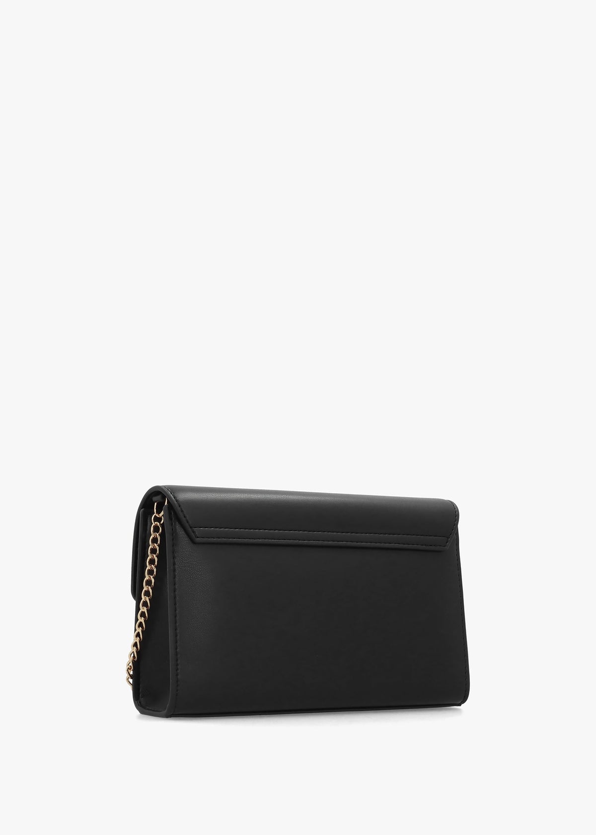 Heart Clasp Nero Shoulder Bag