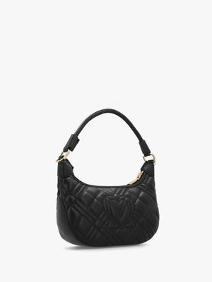 Mini Diamond Quilt Nero Hobo Bag