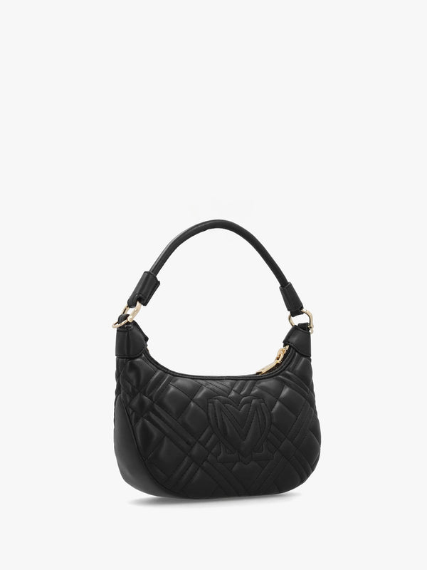 Mini Diamond Quilt Nero Hobo Bag