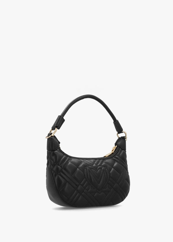 Mini Diamond Quilt Nero Hobo Bag