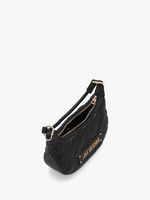 Mini Diamond Quilt Nero Hobo Bag