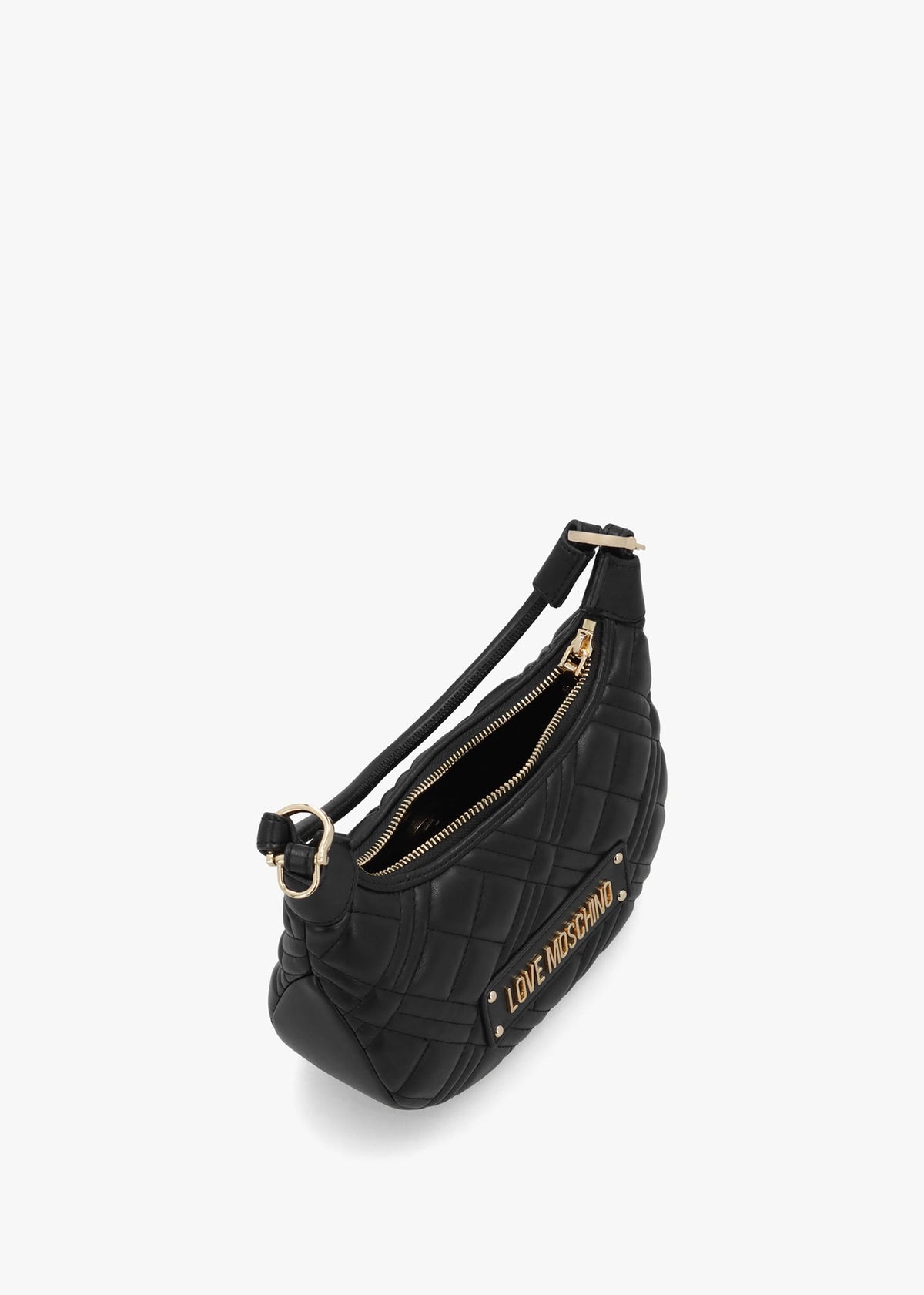 Mini Diamond Quilt Nero Hobo Bag