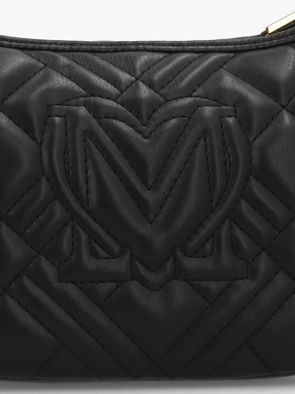 Mini Diamond Quilt Nero Hobo Bag