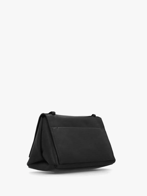 Medium Mercer Street Black Leather Shoulder Bag