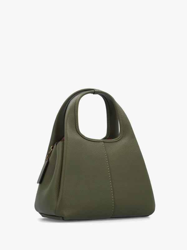 Lana 23 Olive Leather Shoulder Bag