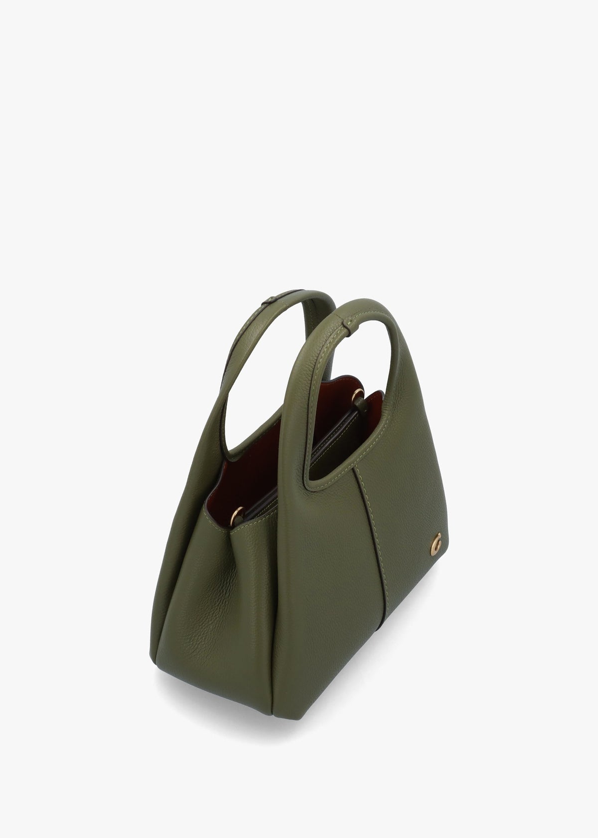 Lana 23 Olive Leather Shoulder Bag