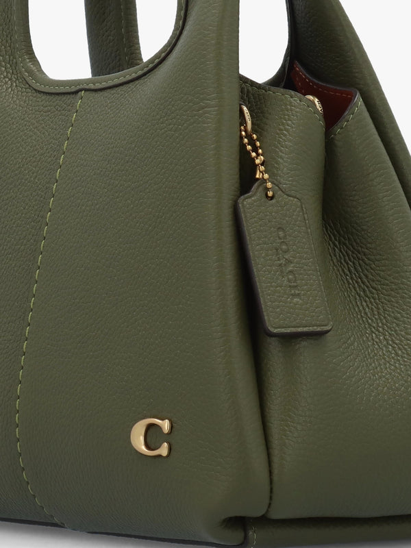 Lana 23 Olive Leather Shoulder Bag