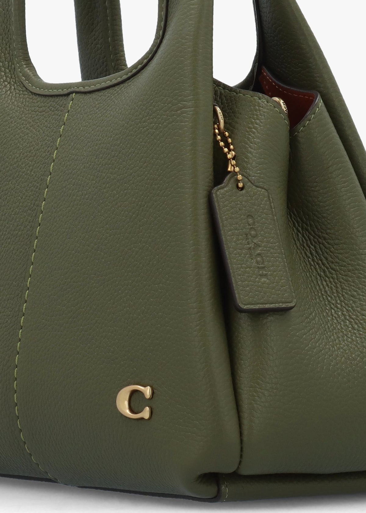Lana 23 Olive Leather Shoulder Bag