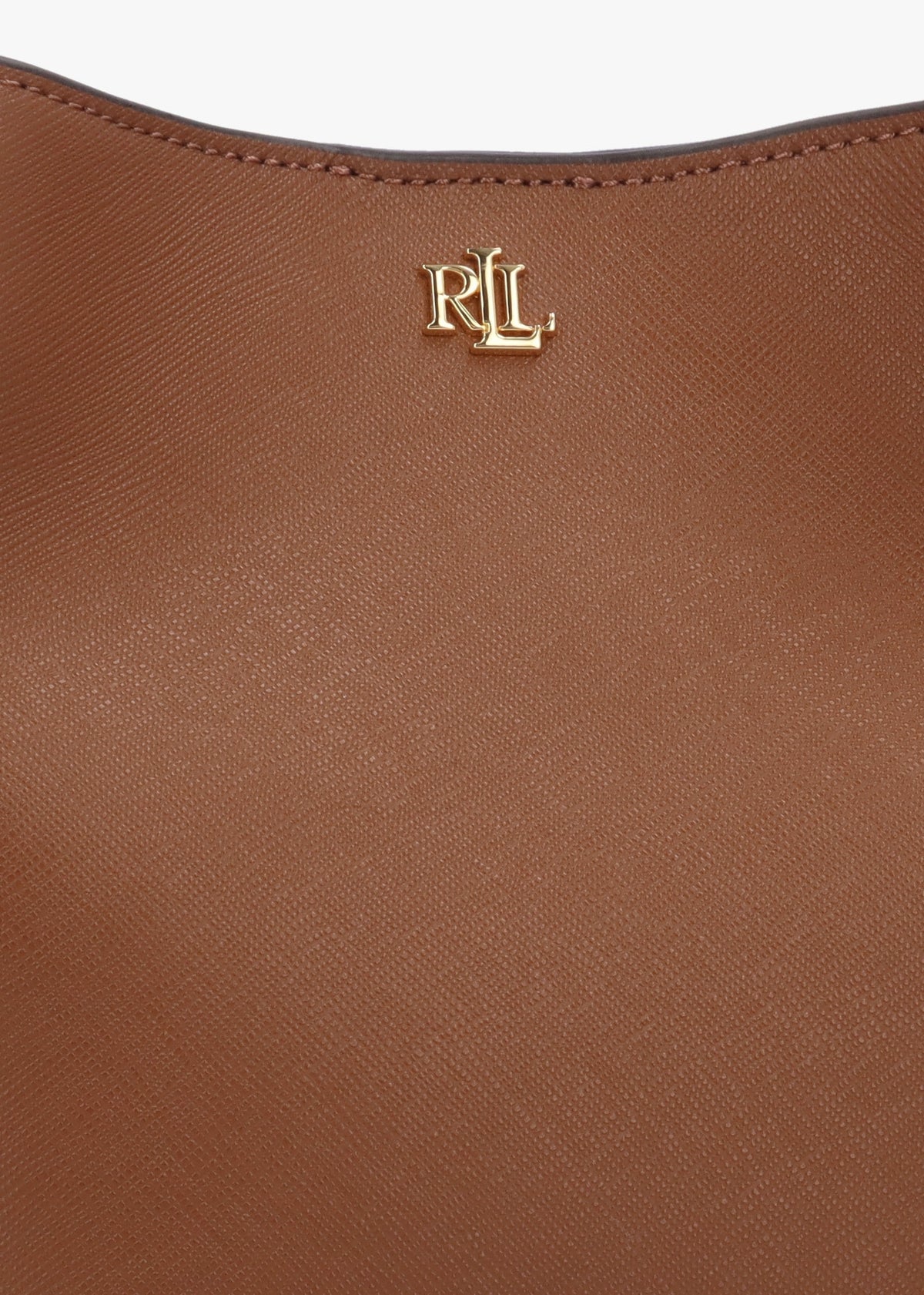 Small Crosshatch Reese Lauren Tan Leather Bucket Bag