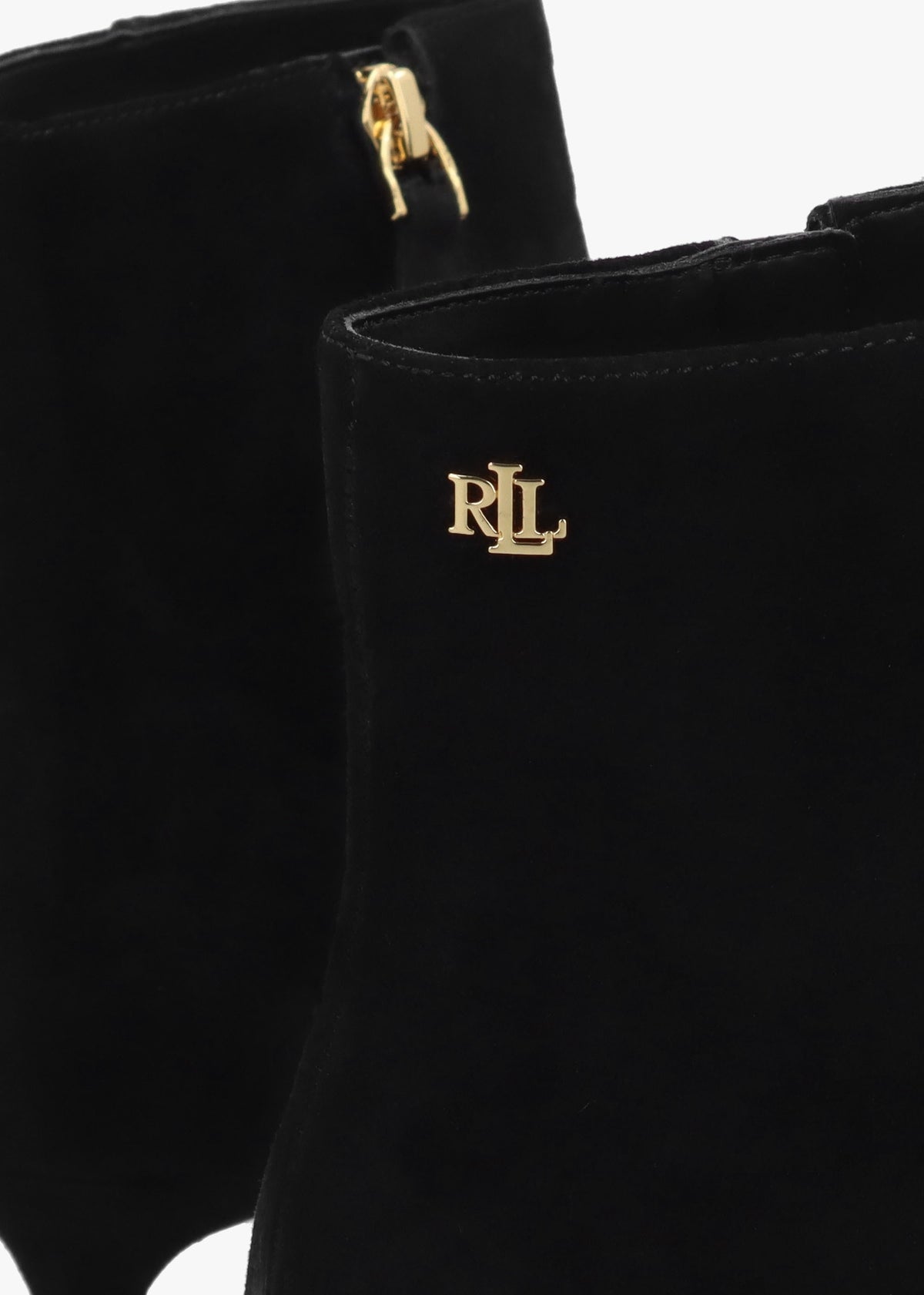 McKay Black Suede Heeled Ankle Boots