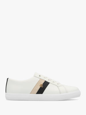 Janson II White Leather Low Top Trainers