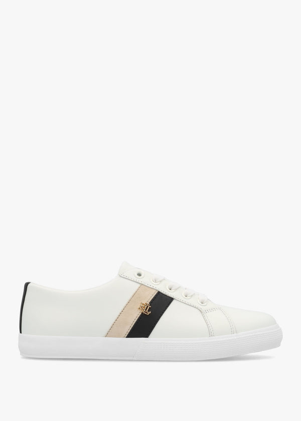 Janson II White Leather Low Top Trainers