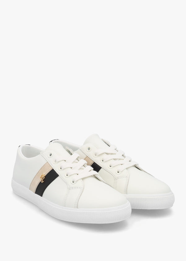 Janson II White Leather Low Top Trainers