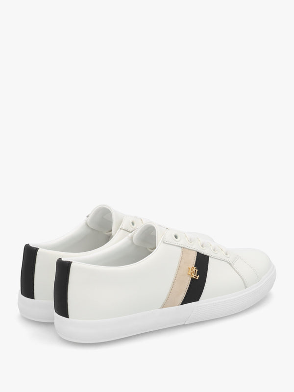 Janson II White Leather Low Top Trainers