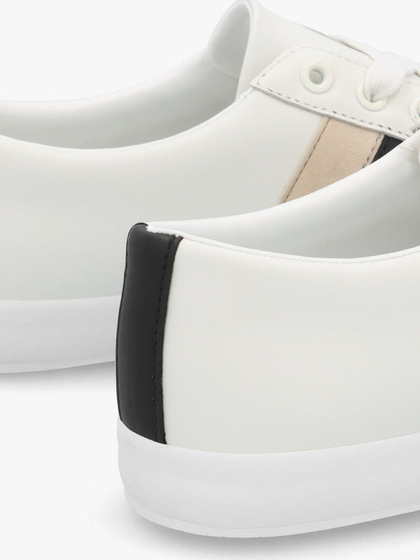 Janson II White Leather Low Top Trainers