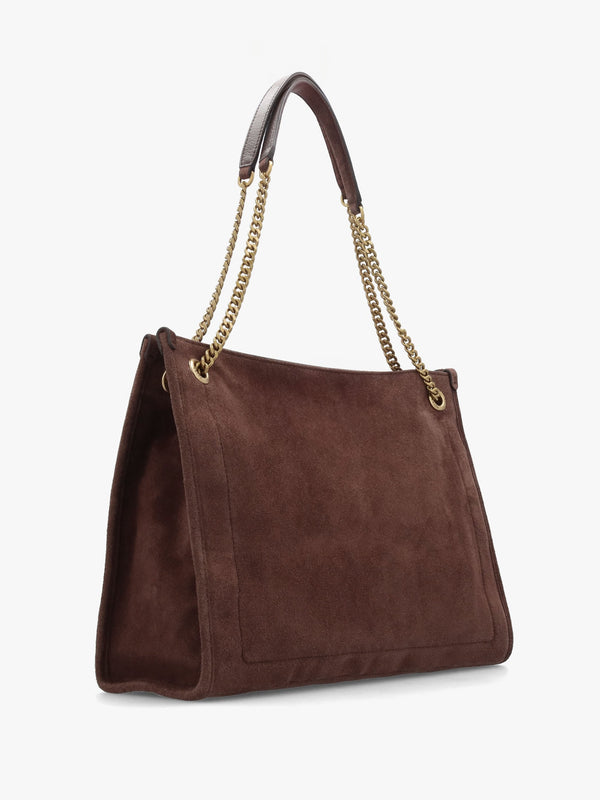 Large Bradley Brown Suede Shopper Tote Bag