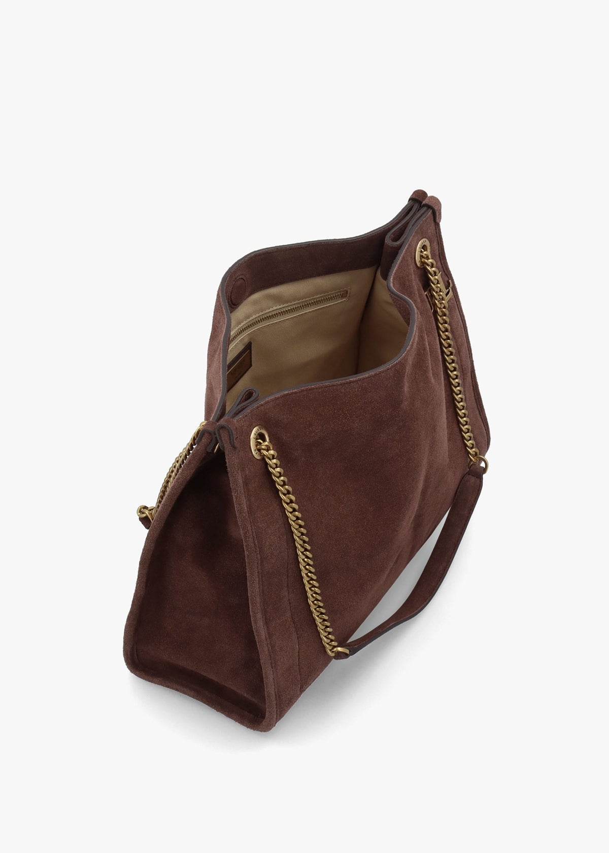 Large Bradley Brown Suede Shopper Tote Bag