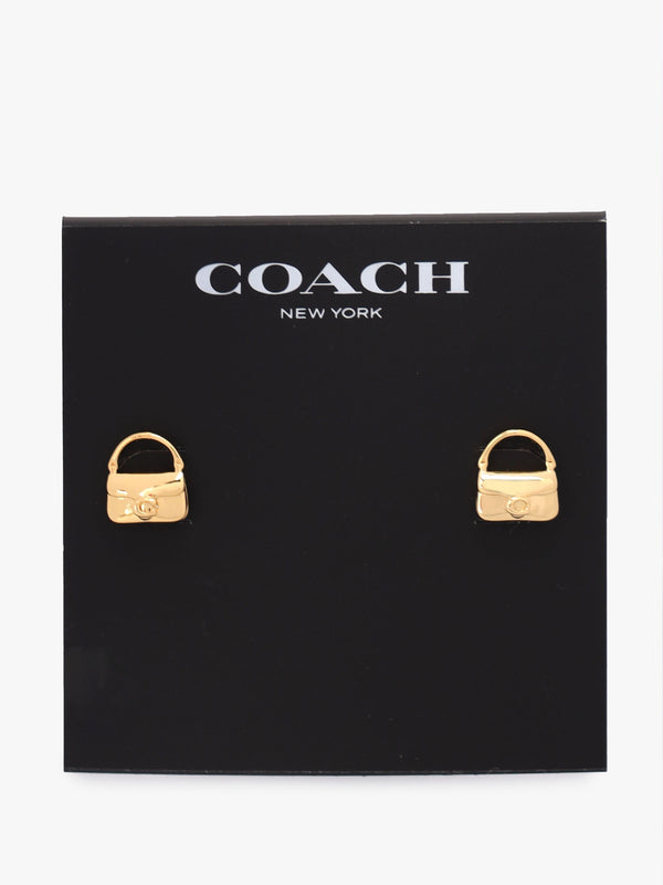 Tabby Bag Gold Stud Earrings