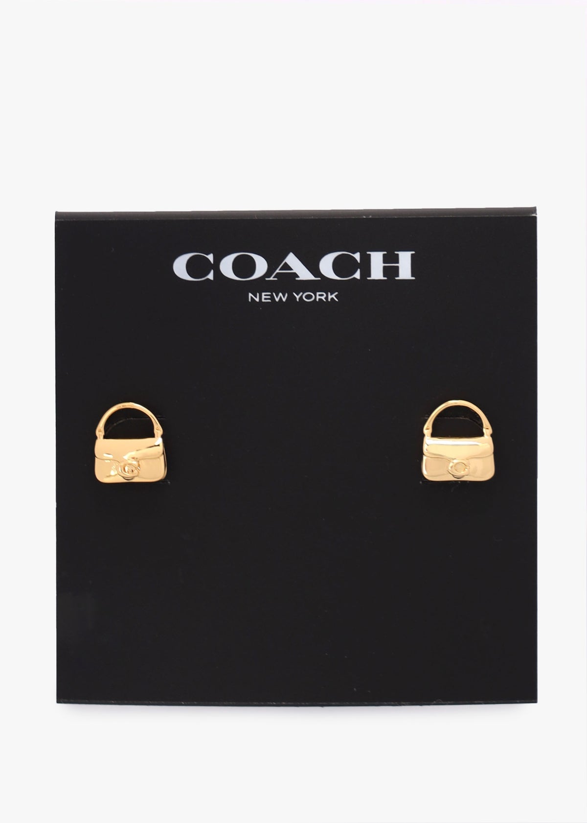Tabby Bag Gold Stud Earrings