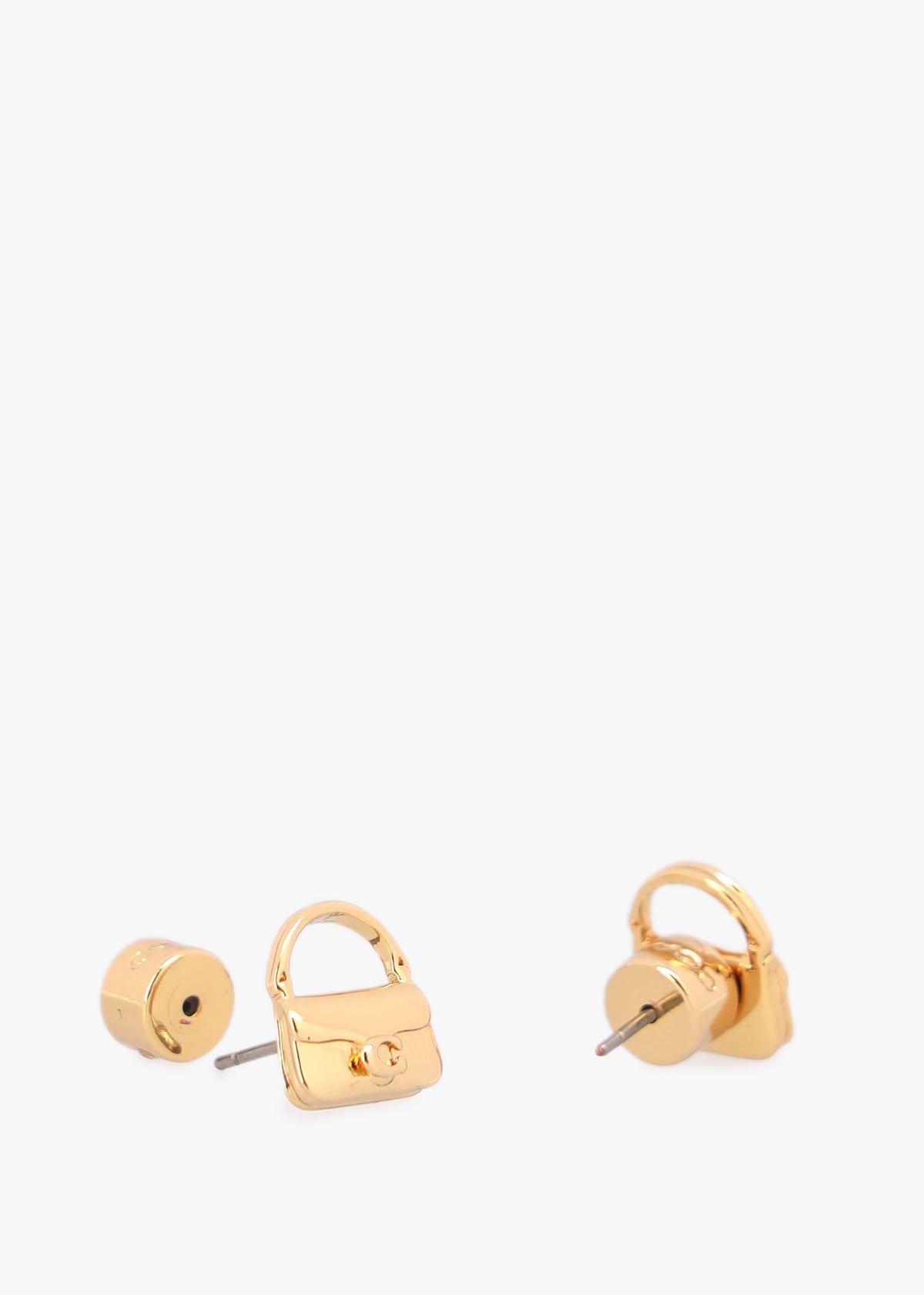 Tabby Bag Gold Stud Earrings