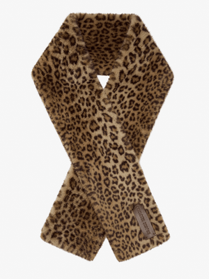 Bear Leopard Faux Fur Stole