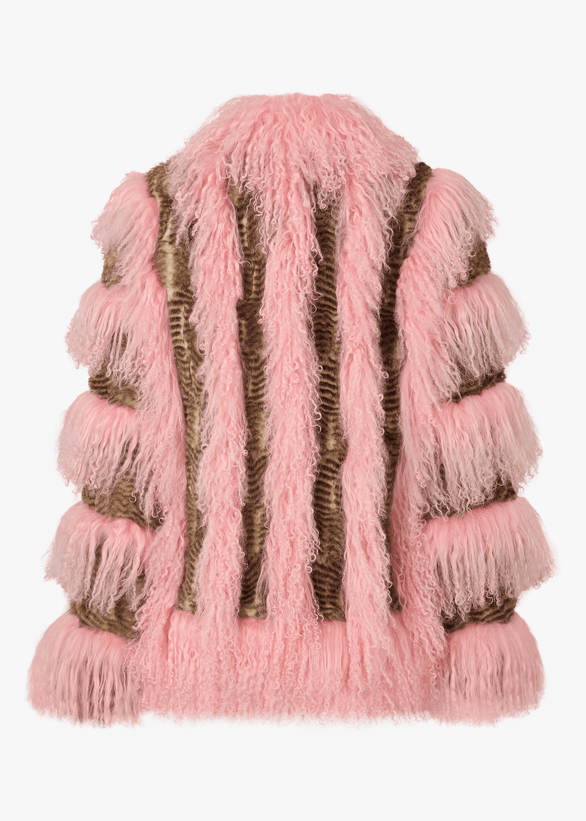 Floyd Multicoloured Faux Fur Mongolian Trim Jacket