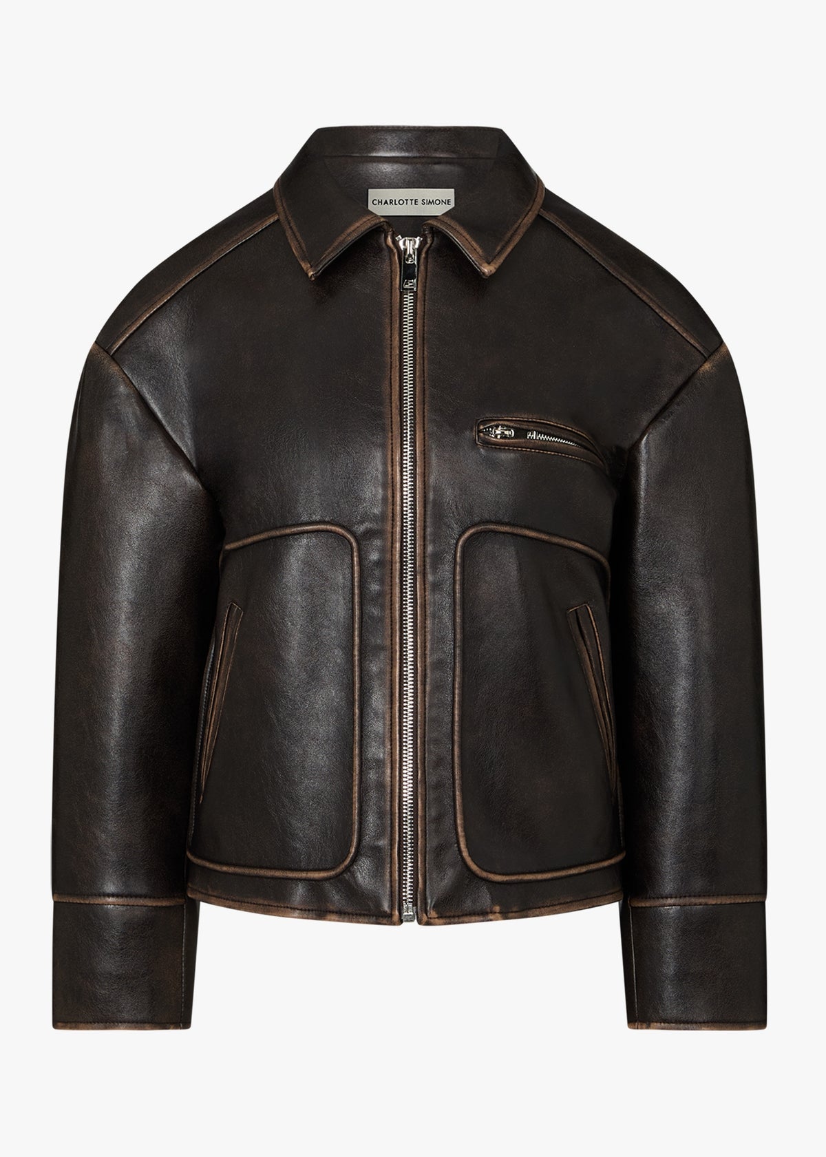 Dylan Brown Faux Fur Collar Aviator Jacket