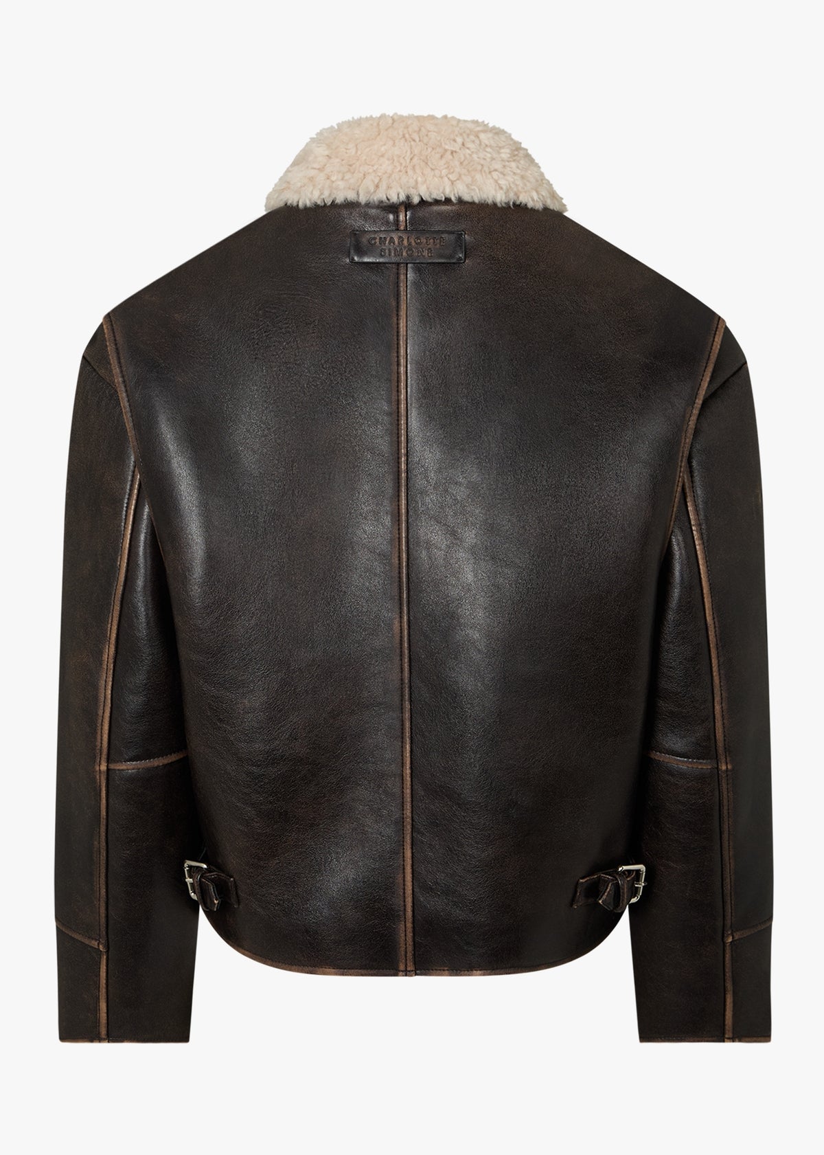 Dylan Brown Faux Fur Collar Aviator Jacket