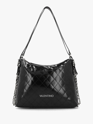 Wakanda Diamond Quilt Gloss Nero Hobo Backpack