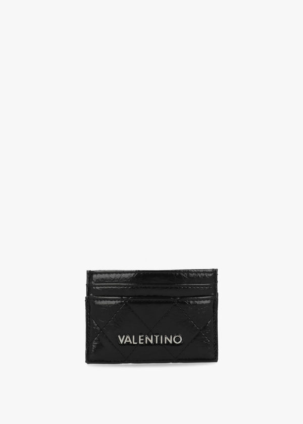 Wakanda Diamond Quilt Patent Nero Card Case