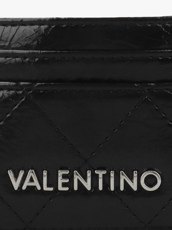 Wakanda Diamond Quilt Patent Nero Card Case
