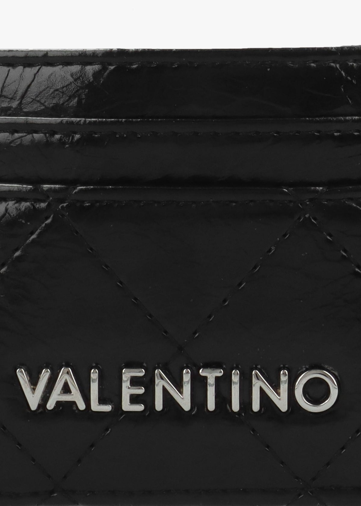 Wakanda Diamond Quilt Patent Nero Card Case