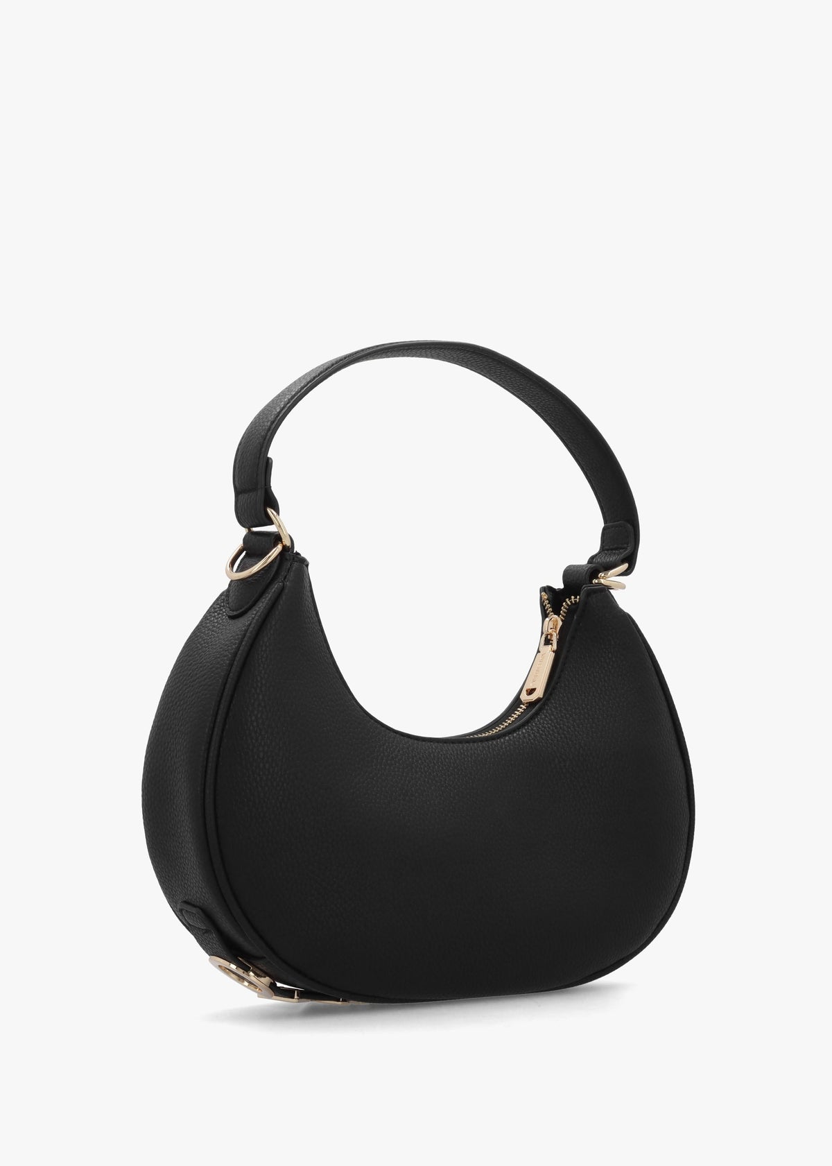 Shelby Nero Logo Letter Hobo Bag