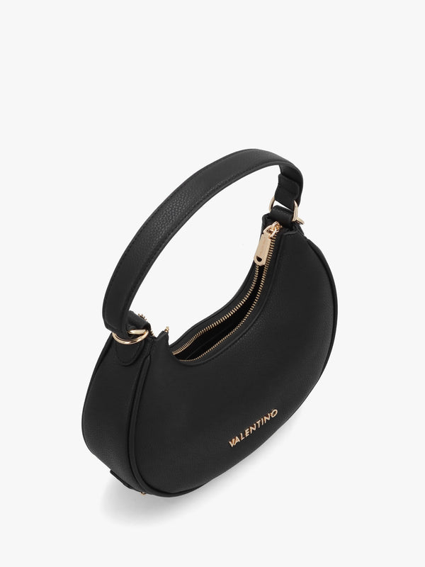 Shelby Nero Logo Letter Hobo Bag