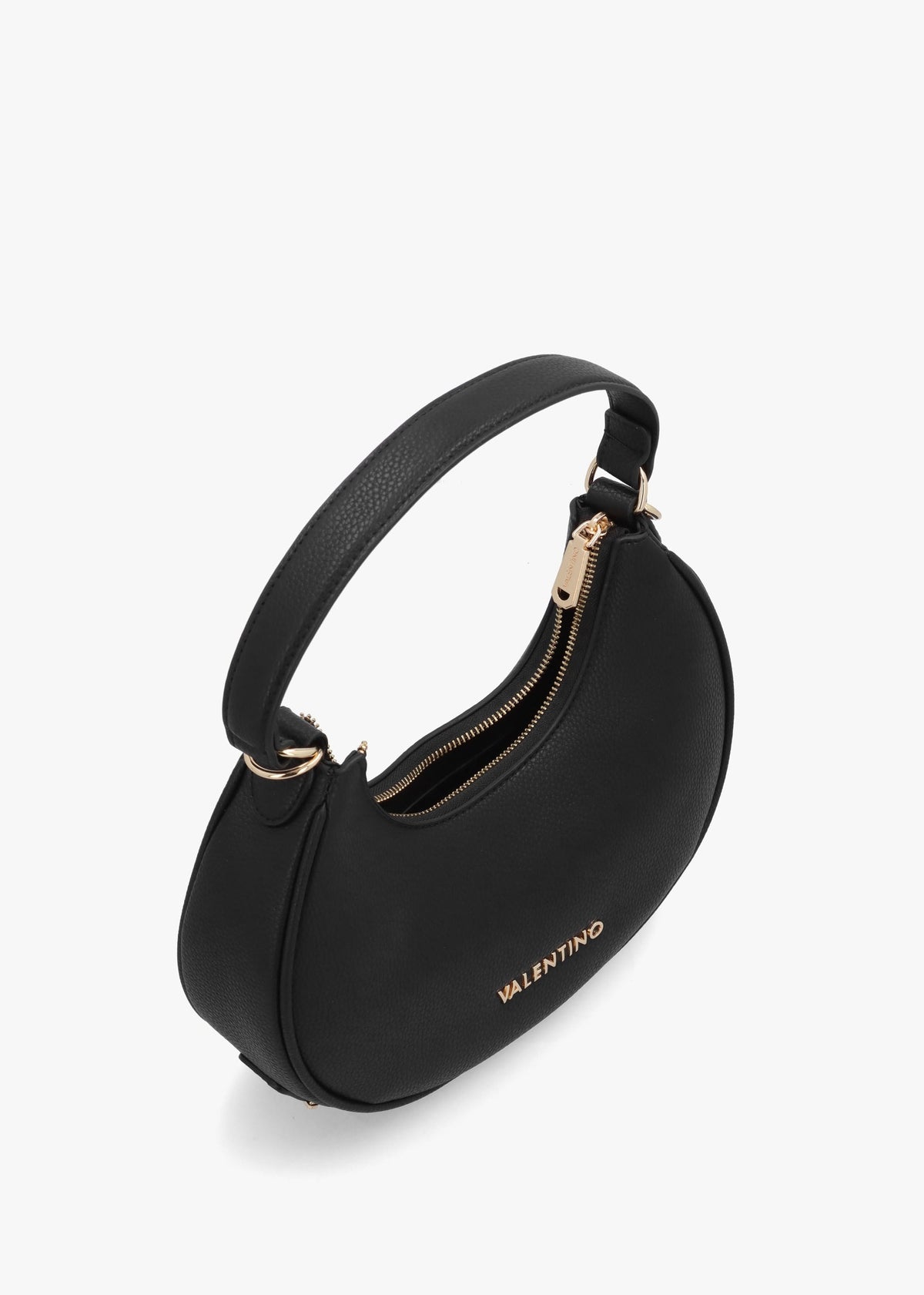 Shelby Nero Logo Letter Hobo Bag