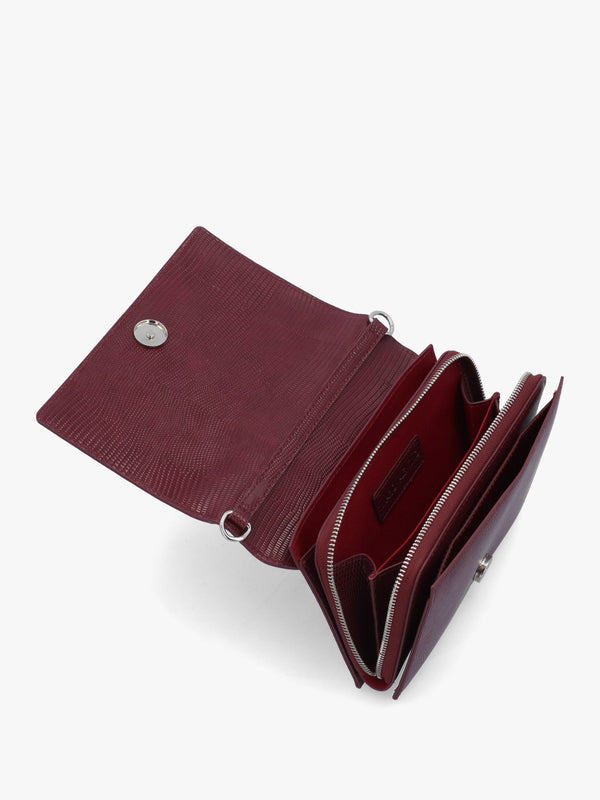 Ember Prugna Reptile Front Flap Cross-Body Bag