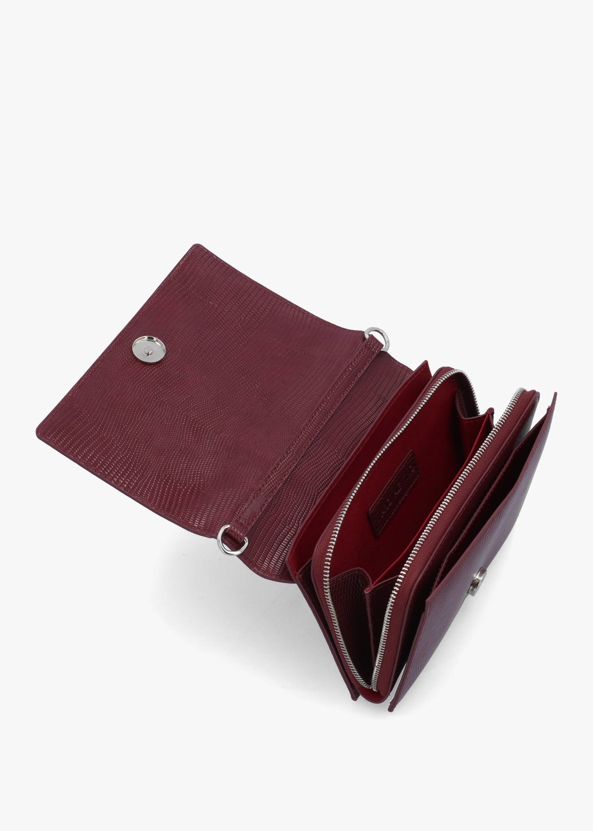 Ember Prugna Reptile Front Flap Cross-Body Bag