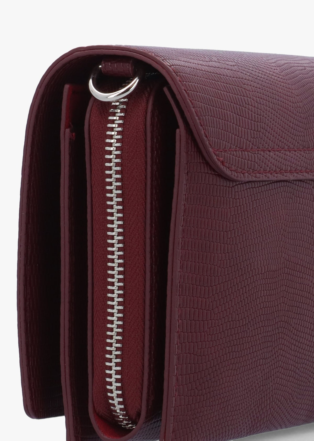 Ember Prugna Reptile Front Flap Cross-Body Bag