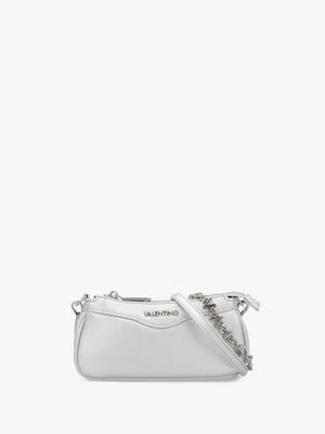 Elly Argento Logo Strap Shoulder Bag