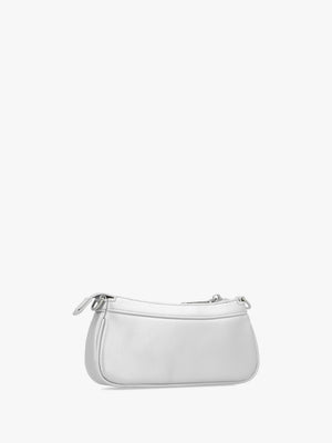 Elly Argento Logo Strap Shoulder Bag