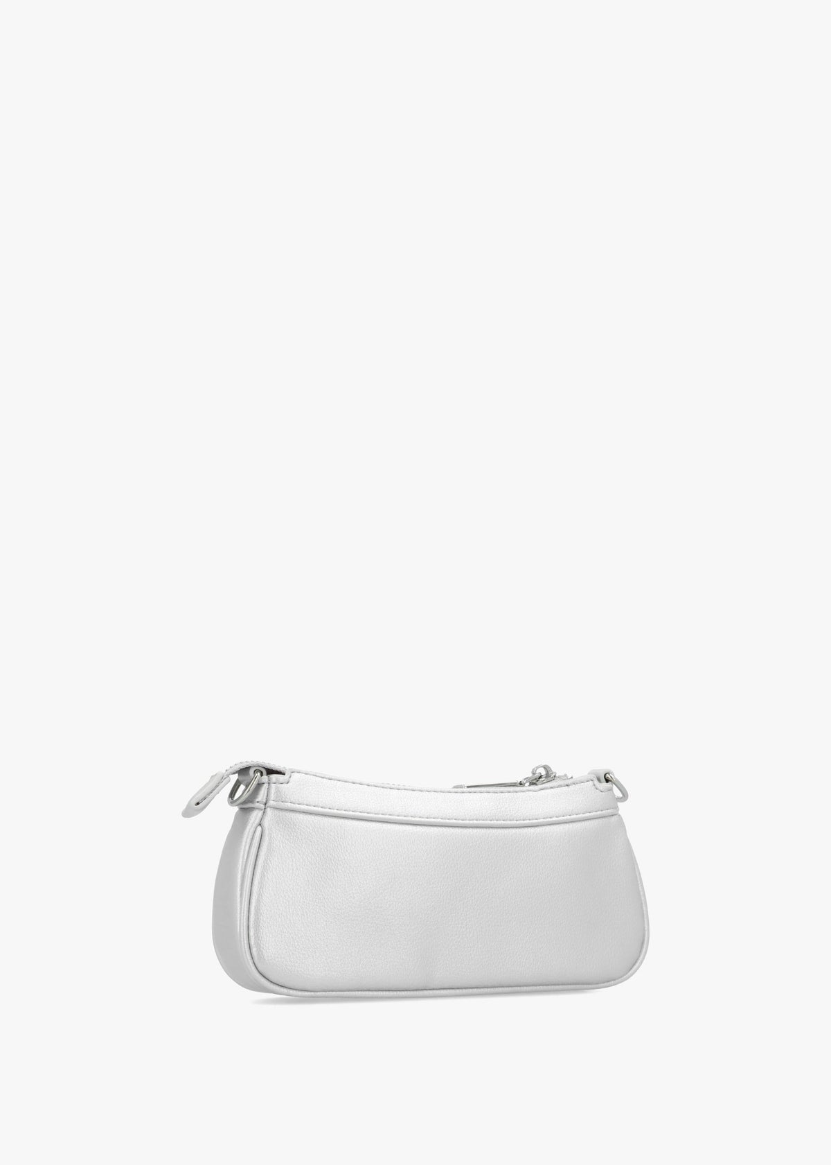 Elly Argento Logo Strap Shoulder Bag