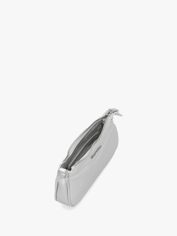 Elly Argento Logo Strap Shoulder Bag