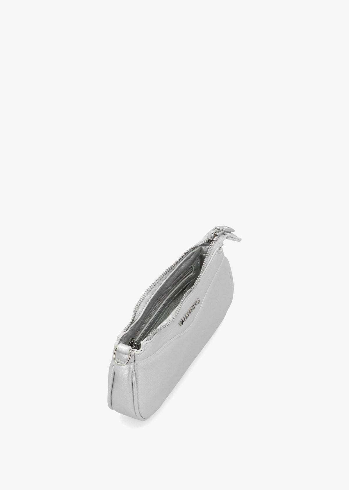 Elly Argento Logo Strap Shoulder Bag